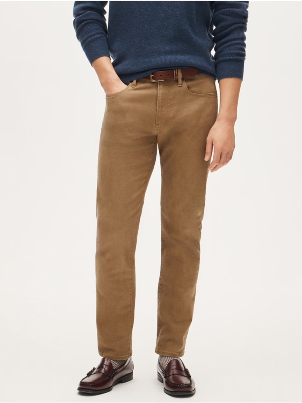J crew dark khaki 770™ Straight-fit Bergen five-pocket pant
Item CH146